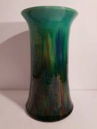 Australian Pottery Large Hoffman Drip Glaze Vase Amazing Colors Pottery Shop Pottery Vintage Pottery