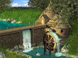 Artistic Waterfall Wallpapers Waterfall Wallpaper Free Animated Wallpaper Windmill Water
