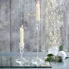 Great savings & free delivery / collection on many items. Glass Tall Dinner Candle Holder Home Sale The White Company Us