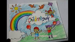 Learn how to draw easy for kids pictures using these outlines or print just for coloring. Children S Day Drawing Competition 2020 Happy Children S Day 2020 Bal Diwas Quotes Wishes Images
