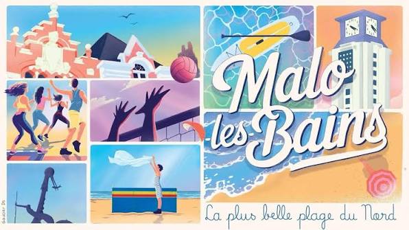 L'affiche de l'été 2025 a été dévoilée ☀️ La station balnéaire de Malo-les- Bains sera le refuge de nombreux visiteurs durant les prochaines vagues de  chaleur 🌊 Tour de France, Voiles de Légendes,