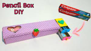 Easy crafts easy diy colgate toothpaste what to make diy box cavities recycling paper crafts diy projects. Toothpaste Box Craft Idea How To Make Cute Pencil Box From Toothpaste Box Best Out Of Waste Craft Youtube