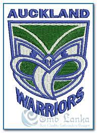 Auckland Warriors Rugby Logo Embroidery Design Emblanka Com Rugby Logo Embroidery Logo Warrior Logo