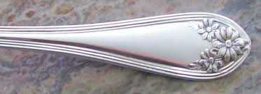 Antique silverplate salad forks, delmar 1939 by 1881 rogers oneida, set of 6 forks, vintage 1930s art deco flatware silverware. Silverplate Patterns Daisy 1910 By Wm Rogers Son