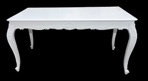 Contemporary/modern actual product weight lbs.: Casa Padrino Baroque Dining Table Glossy White 140 Cm
