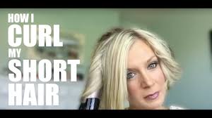 How I Curl My Short Hair Youtube How To Curl Short Hair Short Hair Waves Short Hair Styles