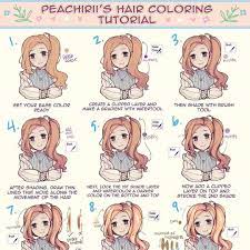 Whole See I Present You My Hair Coloring Tutorial Made For Paint Tool Sai Ahh I Coloring Tutorial Paint Tool Sai Tutorial Digital Painting Tutorials