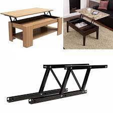 Sauton coffee table lift mechanism, lift up coffee table hardware, black spring stand furniture hinges. Pin En Roof