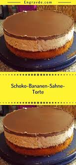 Zubereitung Bananen Schoko Sahne Torte Ein Rundes Backblech Mit Backpapier Auslegen Und Rand Schoko Sahne Torte Schokoladen Sahne Torte Kuchen Und Torten