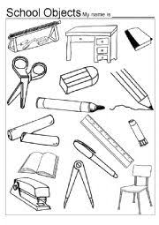 New year s day hidden picture puzzle coloring page from find the hidden objects coloring pages. Classroom Objects Colouring Game Esl Worksheet By Elguiri