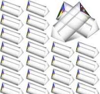Amazon.com: SiliFine 24 Pack Clear Triangular Prisms Bulk 2 ...