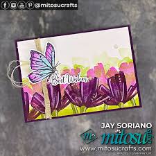 Did you spot the two layers also made from it? Handmade Card With A Touch Of Ink By Stampin Up Mitosu Crafts