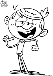 Coloring is a wonderful fun activity for kids. Lincoln Loud House Coloring Pages Printable