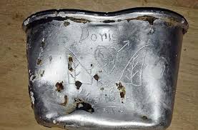 Canteen cup left behind by South Dakota GI found in Germany