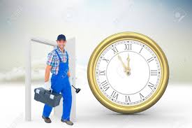 In order to open the kiln door, the power switch must first be turned off, which releases the key and allows it to be removed from the interlock. Happy Plumber With Plunger And Toolbox Walking On White Background Against Open Door In Sky Stock Photo Picture And Royalty Free Image Image 44540001