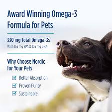 Amazon Com Nordic Naturals Omega 3 Pet Unflavored 330 Mg Omega 3 Per Soft Gel 2 Pack 360 Total Soft Gels Fish Oil For Dogs With Epa Dha Promotes
