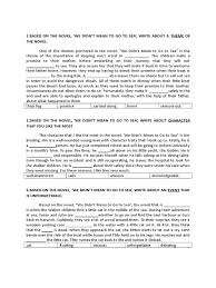 They are eager to know more about jim's voyage from dover. Sample Essays For We Didn T Mean To Go To Sea Pt3