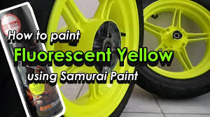 What color goes with neon yellow. Fluorescent Yellow Samurai Paint Youtube
