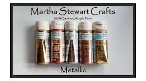 Swatching Martha Stewarts Metallic Acrylic Paint Collection