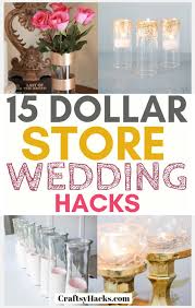 Most locations have a dedicated section with affordable décor to suit each season — ornaments, lights, and tinsel for christmas; 15 Dollar Store Wedding Hacks For Low Budgets Craftsy Hacks