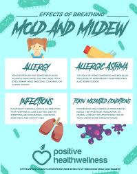 Side Effects Of Breathing Mold And Mildew Positive Health Wellness Infographic Invisible Disease Infographic Mold Exposure