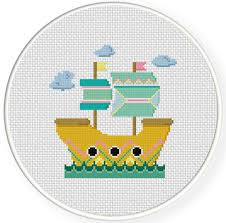 Go cross stitch crazy with our huge selection of free cross stitch patterns! Mystical Ship Cross Stitch Pattern Cross Stitch Cross Stitch Patterns Funny Cross Stitch Patterns