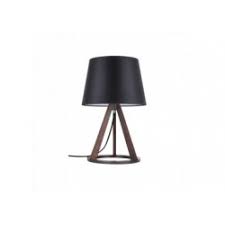 Découvrez avec délice ce luminaire à la fois design, aérien et très déco, il donne un esprit scandinave à votre intérieur. Britop Lampe A Poser En Hetre Teinte Noyer Et Abat Jour Noir Design Vintage Konan 6515976