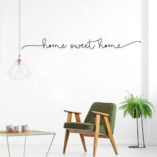 Wall décor comes in a wide variety of choices and options which makes it difficult for someone who wants to decorate their home to make a decision. Home Sweet Home Wall Mural Modern Typographic Text Pvc Wall Decal Crea Nordicwallart Com