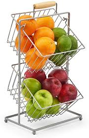 Serve your organizing and storage purposes with rigid and durable fruit basket stand at alibaba.com. Cookware Dining Bar 3 Tier Vegetable Stand Fruit Basket Holder Storage Crate Rack Veg Display Metal Home Furniture Diy Goldenvillainn Com