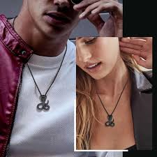 ChainsProMax Snake Pendant Cobra Snake Jewelry Mens Black Gothic Necklace  Satanic Necklace Cool Jewelry