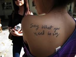 Bite That Tattoo On Your Shoulder Lyrics Say What You Need To Say I Need To Listen To These Words More Often Tattoo Quotes Inspirational Tattoos Tattoos