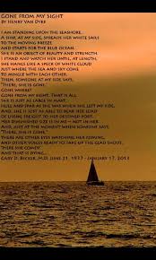 Gone From My Sight Funeral Poems Poem About Death Sympathy Poems