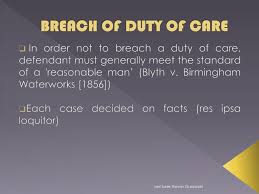 Birmingham waterworks co were responsible for laying water pipes and other infrastructure around the birmingham area. Ppt The Law Of Tort Negligence Powerpoint Presentation Free Download Id 2091425