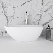 I've seen this before in some bathrooms and always just cleaned the walls down well and painted 2 coats of. Oval Bathtub Egg Shell Mini 1500 Lusso Stone Free Standing Contemporary Composite