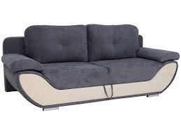 Ll canapés convertibles commandez en ligne sur maisons du monde livraison gratuite en boutique retours gratuits 14 jours. Canape Droit Convertible 3 Places En Tissu Pandora Coloris Anthracite Gris Clair Vente De Canape Droit Conforama