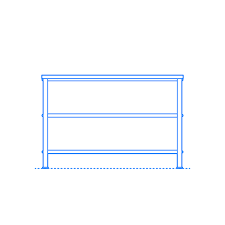 They will fit in a 33 cabinet, but the upper cabinet sides need cut out to a depth of 10 or so. Shoe Racks Shoe Storage Dimensions Drawings Dimensions Com