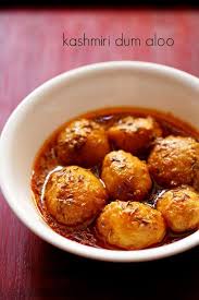 Kashmiri Dum Aloo Recipe Baby Potatoes In A Spicy Vibrant Curd Based Gravy A Recipe From The Indian Food Recipes Indian Food Recipes Vegetarian Aloo Recipes