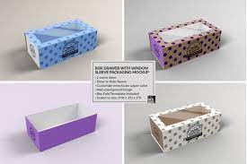 Download Box Drawer With Window Sleeve Packaging Mockup By Inc Design Studio Thehungryjpeg Com
