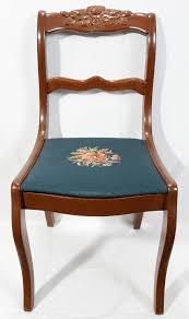 Duncan Phyfe Furniture Style Rose Back Chair Carved Chairs Dining Chairs For Sale Duncan Phyfe Chairs