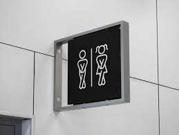 Download Mall Bathroom Signage Psd Mockup Psd Mockups