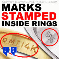 Marks Stamped Inside Rings Jewelry Secrets