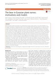 4,835 likes · 13 talking about this. Pdf The Bear In Eurasian Plant Names Motivations And Models