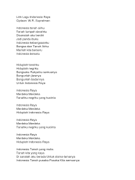 Lirik lagu kebangsaan indonesia raya versi asli dengan tiga stanza. Lirik Lagu Indonesia Raya