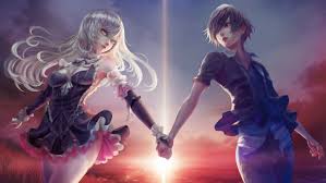 Couple anime characters digital wallpaper, digital art, artwork. Cute Cartoon Couple Wallpaper Desktop Cute Cartoon Couple Hd 1920x1080 Wallpaper Teahub Io