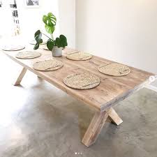 A wide variety of rustic dining room tables options are available to you, such as general use, material, and appearance. Chunky X Cross Table Bleached