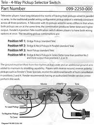 Beautiful easy to follow guitar and bass wiring diagrams. Modding A Fender Classic Vibe Tele