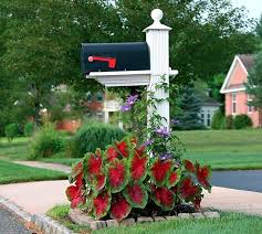 24 Charming Flower Beds Around Mailboxes Decor Home Ideas Mailbox Landscaping Mailbox Garden Backyard Landscaping