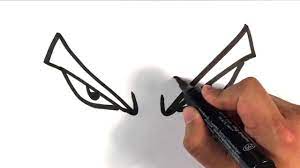 How To Draw Angry Eyes Anime - Halloween Drawings - Youtube