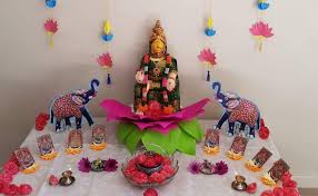 Varalakshmi vratham is celebrated on the friday, before the full moon day, in the tamil month aavani/aadi. Buy Dalvkot Varalakshmi Amman Idol Set With Red Color Saree For Pooja Online At Low Prices In India Amazon In