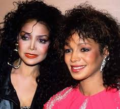 Janet and Latoya Jackson sisterly love and beauty